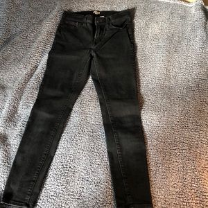 J. Crew super skinny stretch black denim, size 28